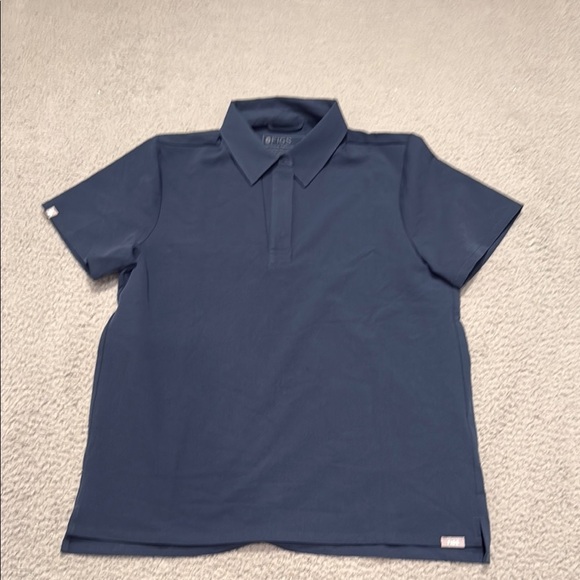 Figs Men Slate Blue Technical Polo size S Color Blue - Picture 1 of 6